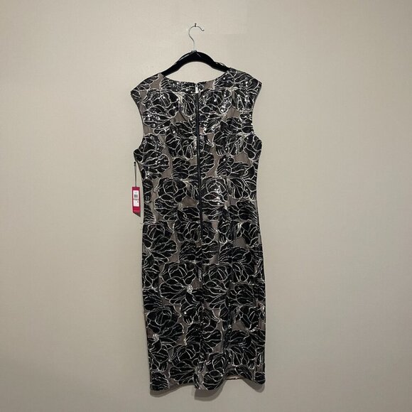 Vince Camuto Embroidered/Sequenced Cocktail Dress, Size 12, NWT - Picture 7 of 13